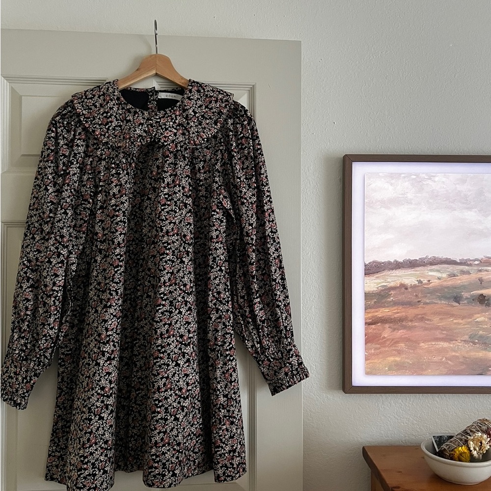 DOEN Adalina Dress XS in pink Harvest Meadow Floral